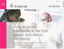 Tablet Screenshot of kindredgroup.com